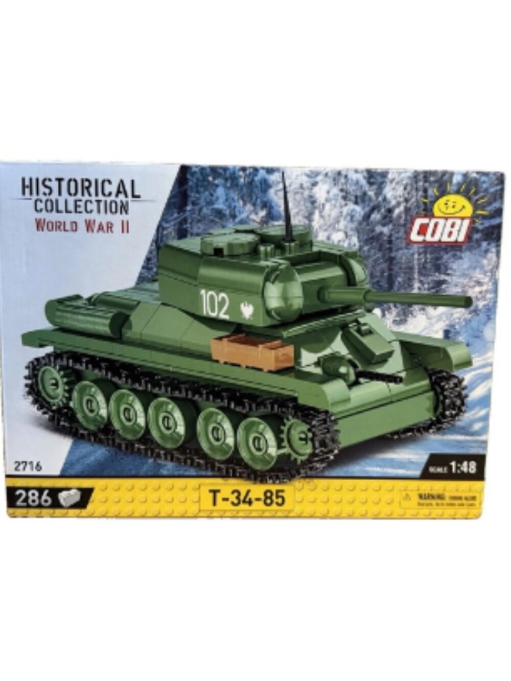 NEW COBI WWII Historical Collection RUSSIAN T-34-85 Tank 2716 1:48 SCALE